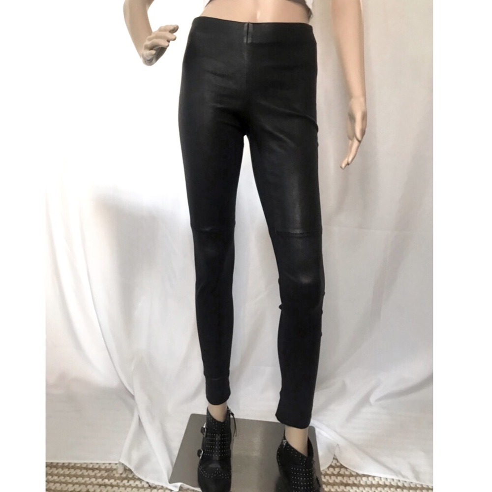 Theory Lambskin Leggings size 0